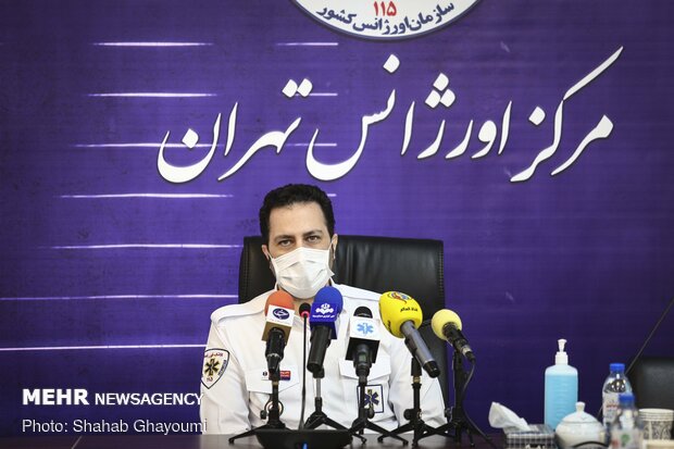 افزایش ۷ درصدی ماموریت های اورژانس تهران در روزهای آلودگی هوا