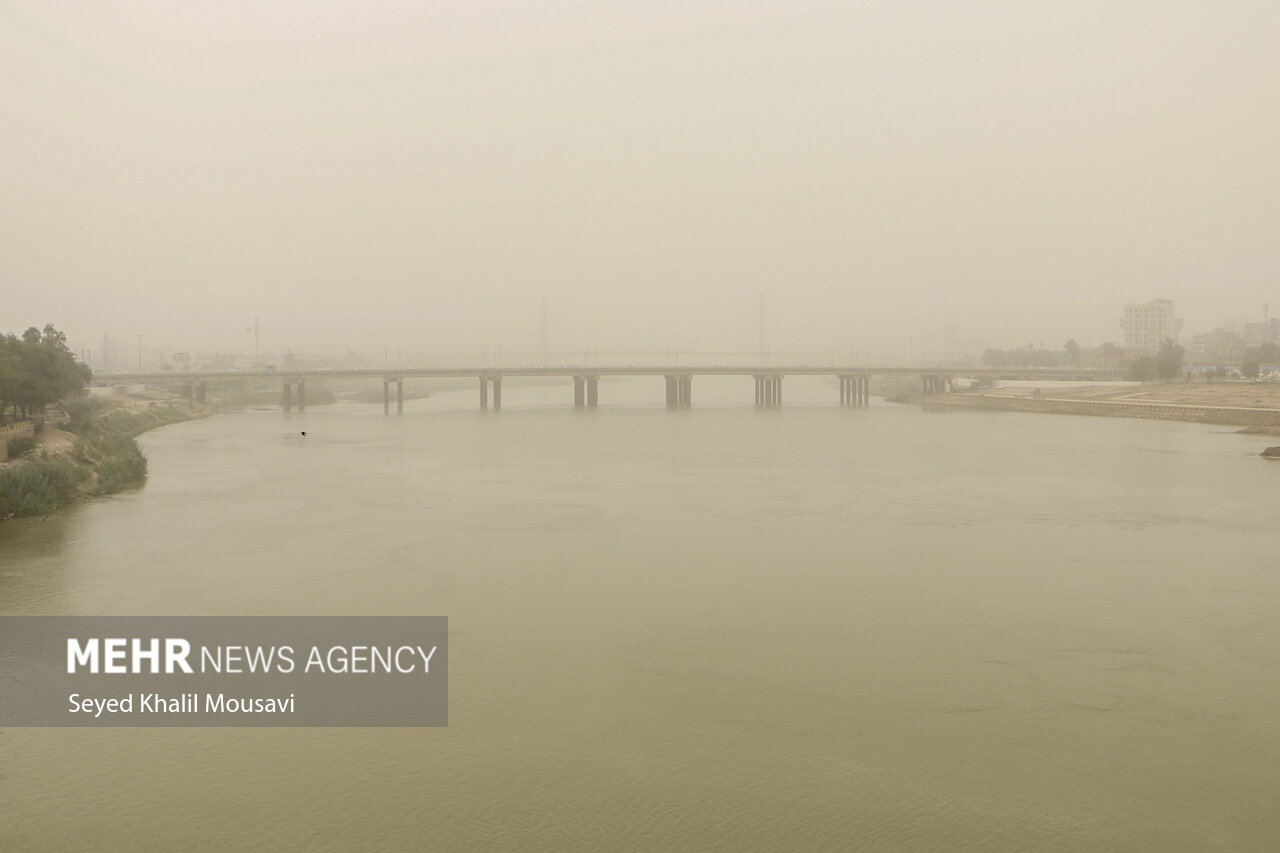 آسمان خوزستان امشب گرد و خاکی می‌شود