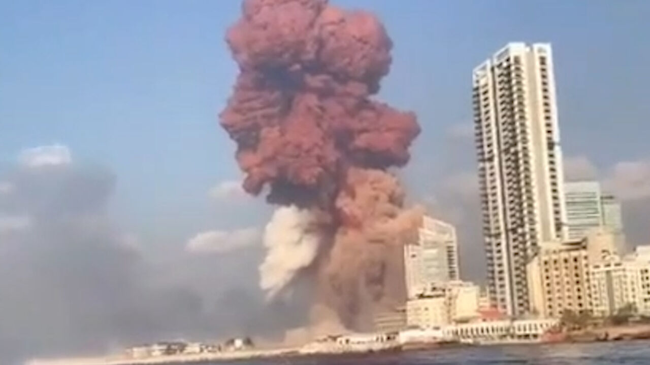 ویدئوی هولناک دیگری از انفجار بیروت و صدای موسیقی که قطع نشد…