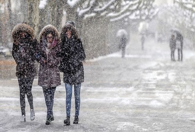 بارش برف و باران همراه با کاهش محسوس دما در کشور