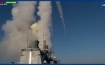 لحظه حمله موشکی روسیه با موشک کروز به انبار تسلیحات اوکراین+ ویدئو